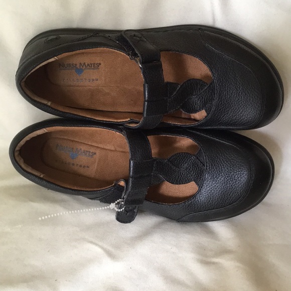*NURSE MATES NEW BLACK NURSES/CHEF SHOES w/Box - Picture 4 of 7